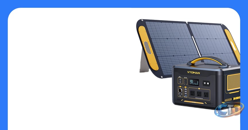 Amazon.com: VTOMAN Jump 1500X Portable Power Station with 110W Foldable Solar  Panel | 828Wh LiFePo4 Solar Generator Kit with 1500W Pure Sine Wave Output,  Dual 100W USB-C and MPPT for Home Backup