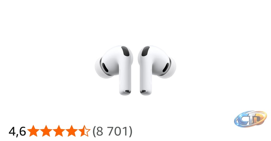 Apple AirPods Pro 3 Écouteurs sans Fil, réduction Active du Bruit,  détection de la fréquence Cardiaque, écouteurs Bluetooth, Audio Spatial,  Son ...
