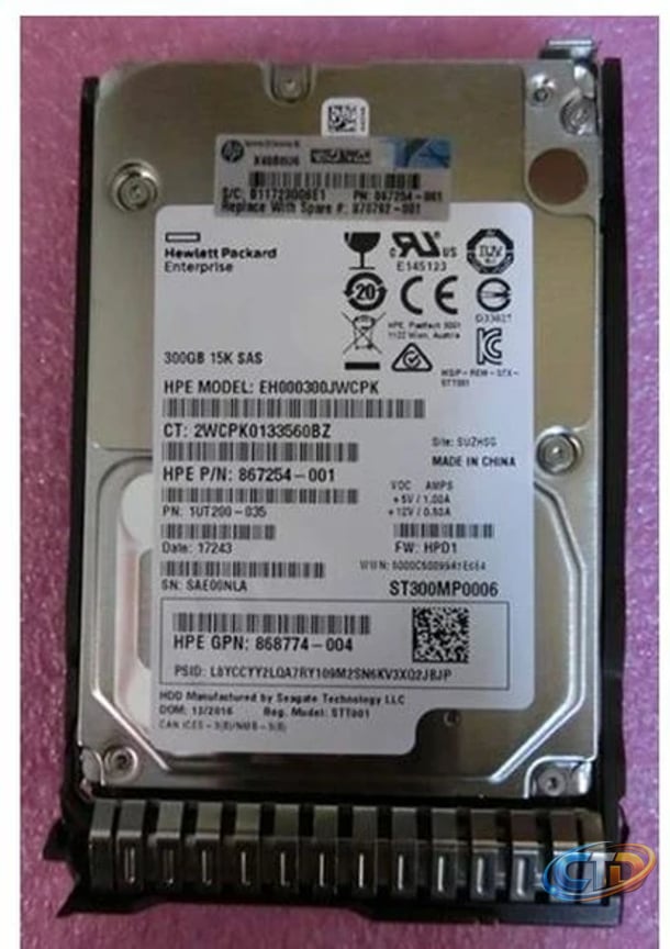 HPE EH000300JWCPK Hard Drive 300GB 15000 RPM 256MB SAS-3 2.5 Inch
