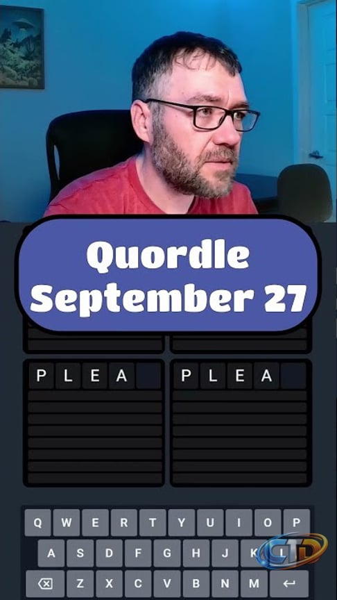 Quordle - September 27 #quordle #wordpuzzlegame #wordgames #dailygame