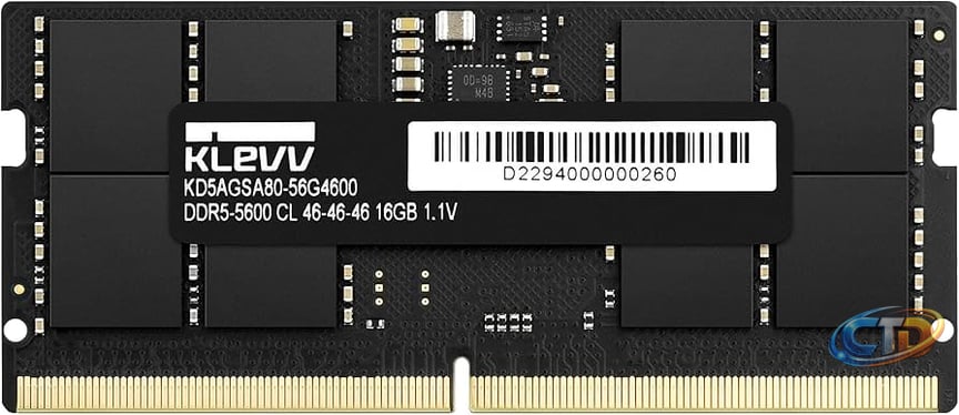 KLEVV DDR5 16GB (1x16GB) 5600MHz CL46 SODIMM SK Hynix A-Die Laptop Ram  Memory 1.1V (KD5AGSA80-56G460A) at Amazon.com
