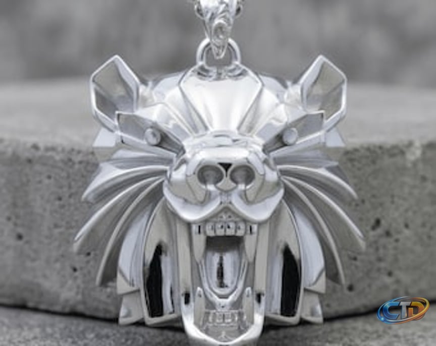 Witcher Bear School Pendant Sterling Silver 925 Men's Necklace Fantasy  Gaming Medallion - Etsy