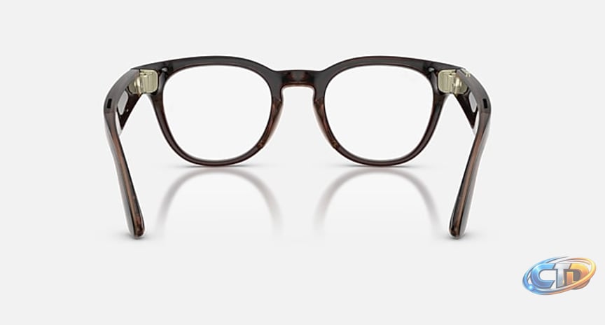 Ray-Ban Meta Optics (Gen 2) Transparent Umber Frame Demo Lens Prescription  AI Glasses
