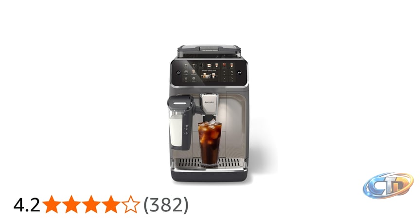 PHILIPS 5500 Series Fully Automatic Espresso Machine - LatteGo Milk System,  Integrated Grinder, 20 Hot & Iced Coffee Pre-Sets, Quick Start, SilentBrew,  15-Bar Pressure, Black Chrome (EP5544/94): Buy Online at Best Price