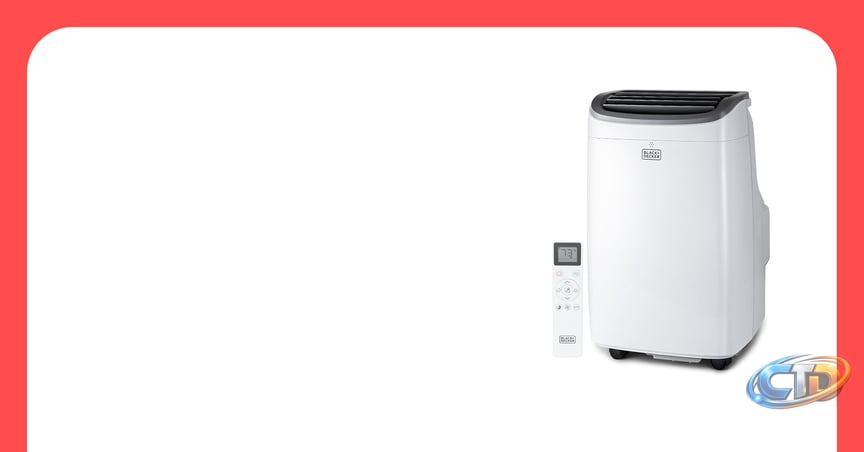 Amazon.com: BLACK+DECKER Portable Air Conditioner, 10,000 BTU, BPACT10WT,  White | 5,500 BTU SACC for Rooms up to 450 Sq. Ft., 3-in-1 Portable AC, Fan  and Dehum with Follow Me Remote Control