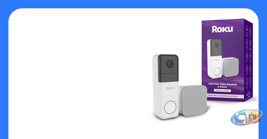 Amazon.com: Roku Smart Home Wireless Video Doorbell & Chime - 1440p HD  Night Vision Ultrawide View Doorbell Camera with Motion & Sound Detection,  Works with Alexa & Google - 90-Day Subscription Included