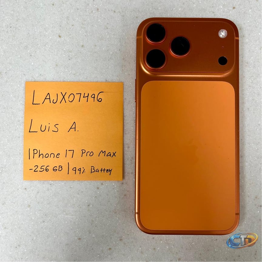 Apple iPhone 17 Pro Max - Unlocked, 256GB, Cosmic Orange, A3257 - LAJX07496  - Swappa