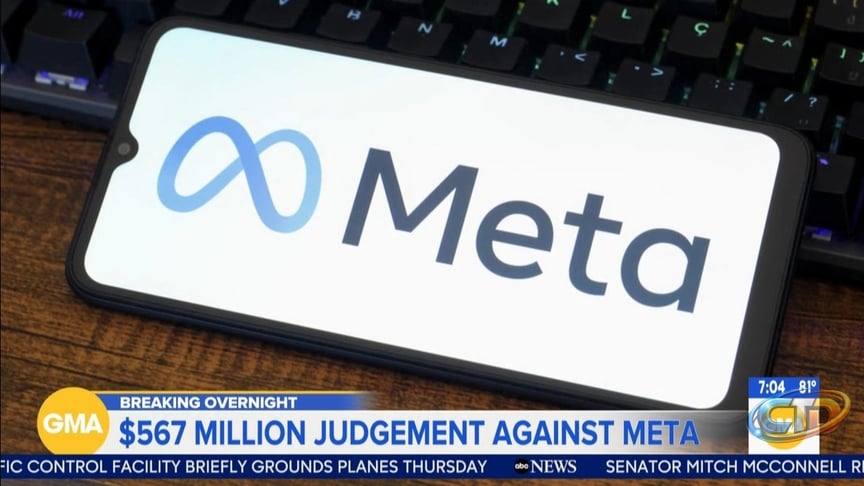 Court orders Instagram and Facebook's Meta to pay $567M to address kids'  mental health online - ABC7 New York
