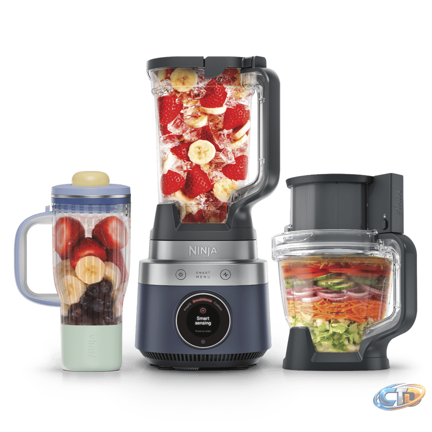 Ninja CrushBOSS™ 3-in-1 Blender, Tumbler & Food Processor in Mocha & Gold |  SharkNinja
