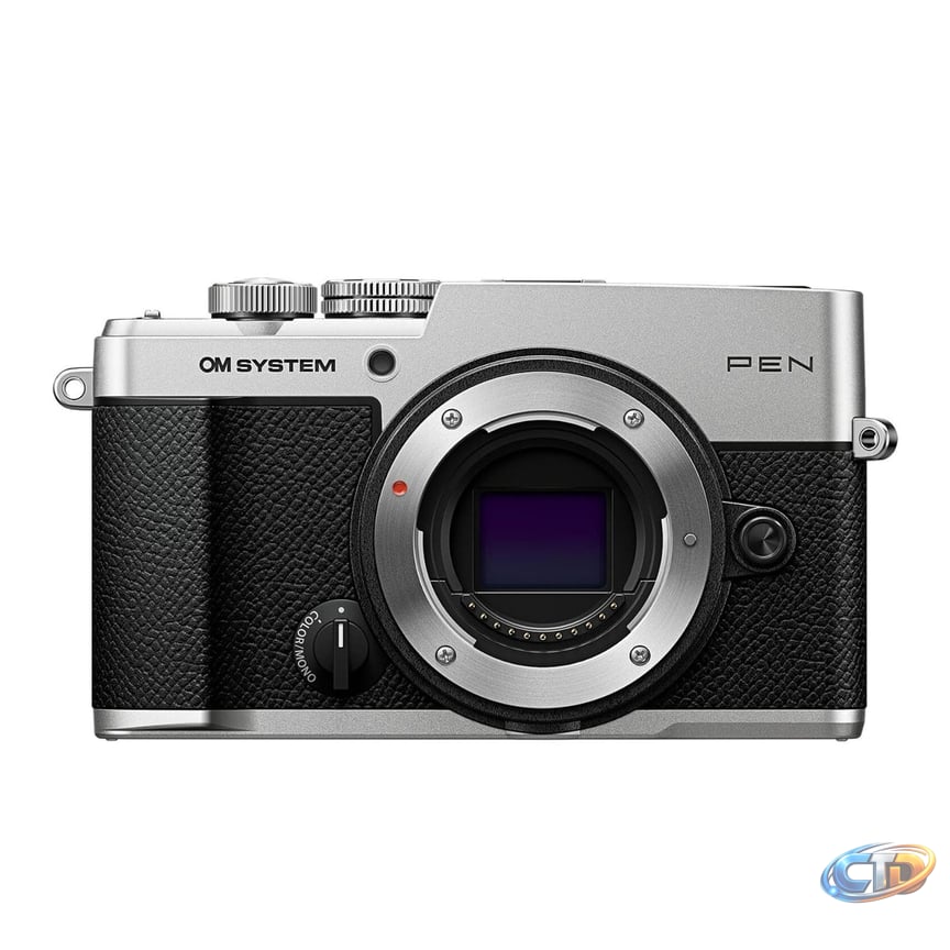 OM SYSTEM PEN Mirrorless Camera (Silver) with M.Zuiko 14-42mm Lens -  V210081SU000 – Focus Camera