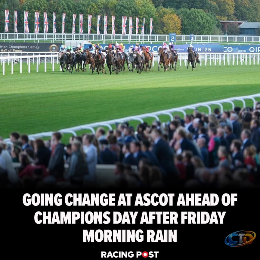 Racing Post on X: "The going at Ascot has changed to good ahead of  Saturday's British Champions Day 🚨 Read more 👇 🔗 -  https://t.co/myVt6kk3Oh" / X