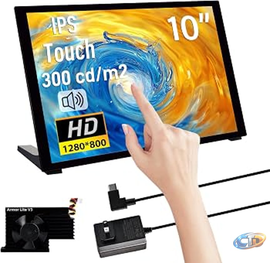Amazon.com: GeeekPi 10.1 inch Capacitive Touchscreen for Raspberry Pi, HDMI  Monitor IPS 1280X800 LCD Display with Dual-Speaker for Raspberry Pi  5/4B/3B+/3B/B+, with Mount Hole to Install Raspberry Pi Board : Electronics