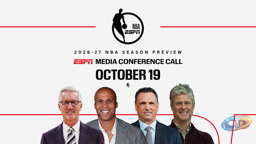 Transcript: ESPN NBA 2026-2027 season preview conference call with Mike  Breen, Richard Jefferson, Tim Legler and production executive Tim Corrigan  - ESPN Press Room