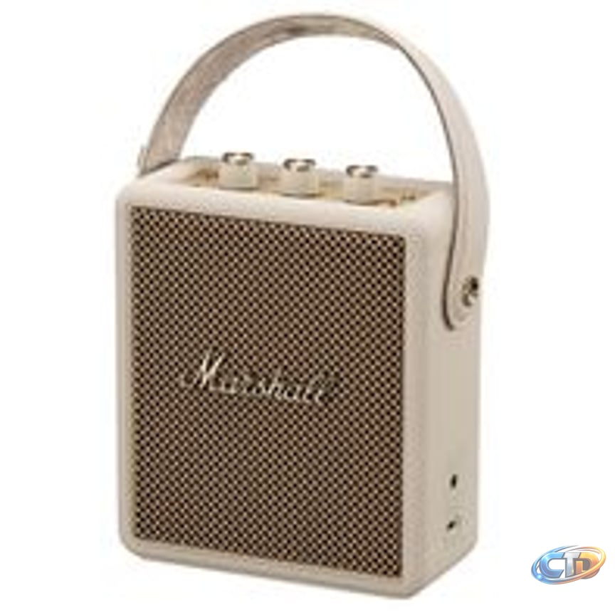 Marshall Stockwell III Portable Bluetooth Speaker, Cream Same-Day Delivery  | Costco