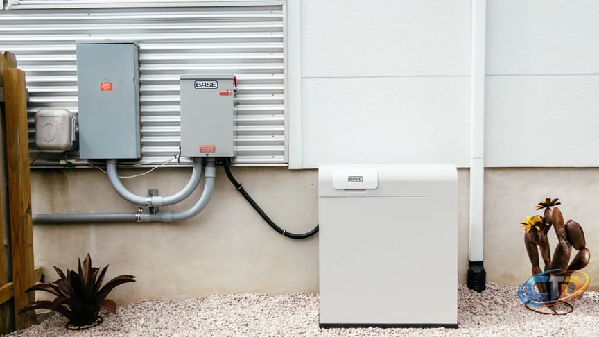 The 78.4 kWh Base Core battery can keep your home running during an outage,  installs in under an hour, and gives back to the grid — as home battery  installations reach a