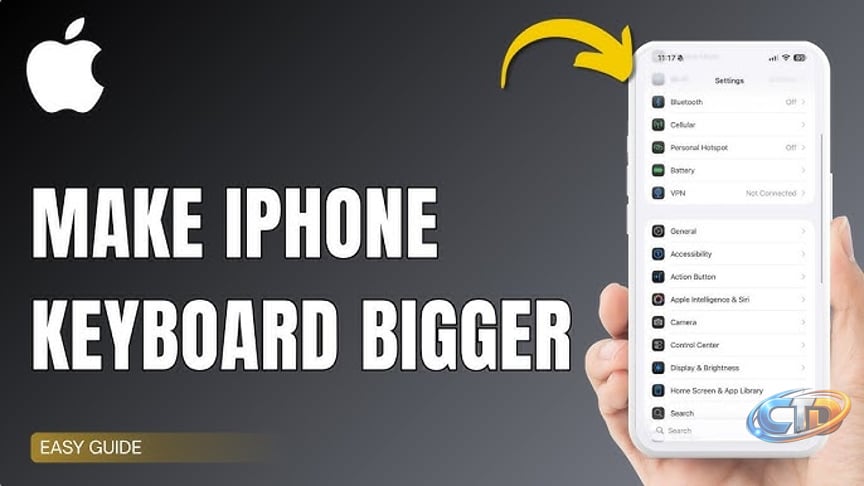 How To Make iPhone Keyboard Bigger !