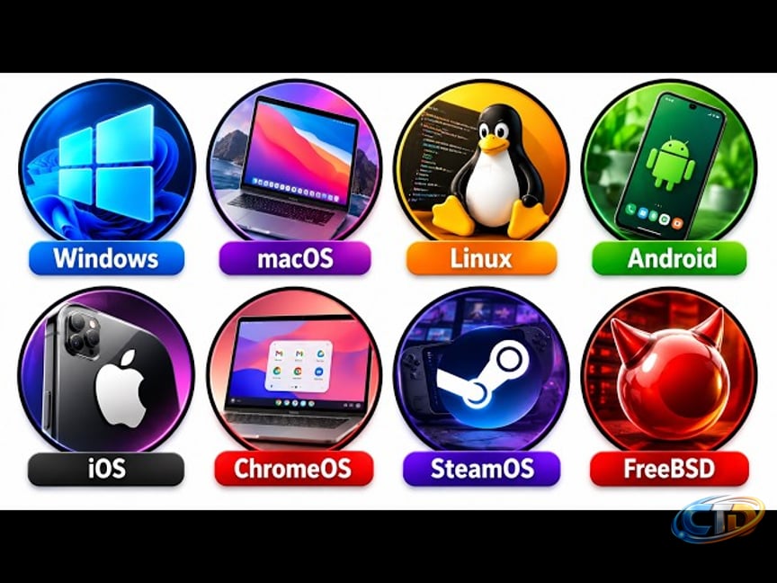Every Type Of Operating System Explained In 13 Minutes