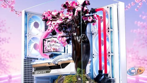 Aftershock's Cherry Bloom PC: A Unique Heat-Responsive Gaming Rig