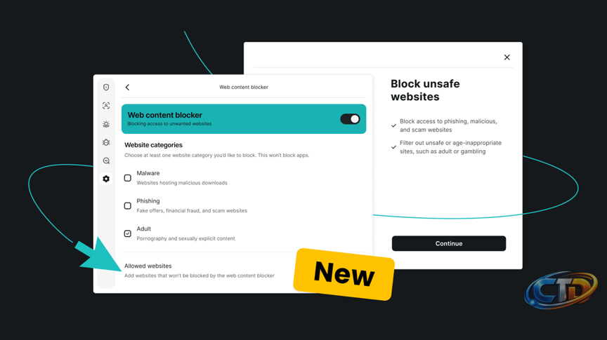 Web content blocker just got a new "allowed websites" feature on Windows :  r/surfshark