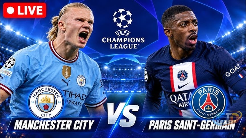 Manchester City Vs Paris Saint-Germain LIVE: UCL Clash LIVE | UEFA  Champions League LIVE | MC Vs PSG