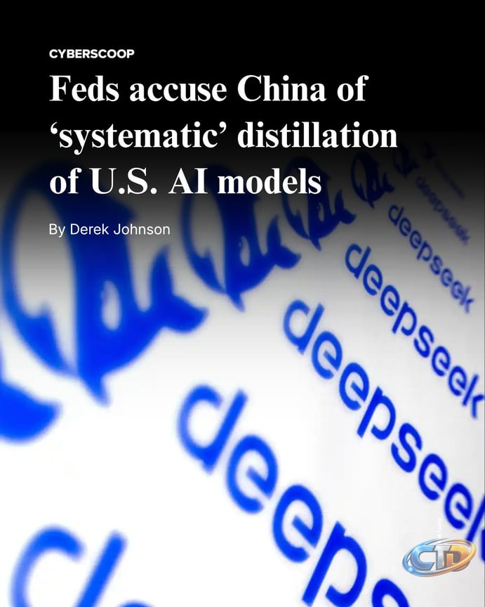 CyberScoop on X: "“China-based artificial intelligence companies are  conducting systematic extraction of proprietary functionalities and  capabilities of U.S. AI companies' models through industrial-scale knowledge  distillation campaigns that form the ...