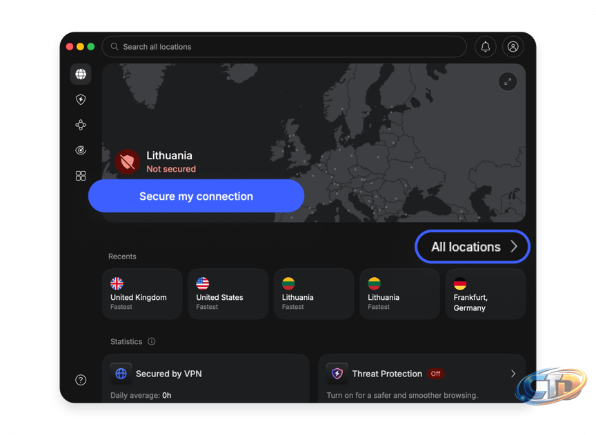 How to change the VPN location on different devices | NordVPN