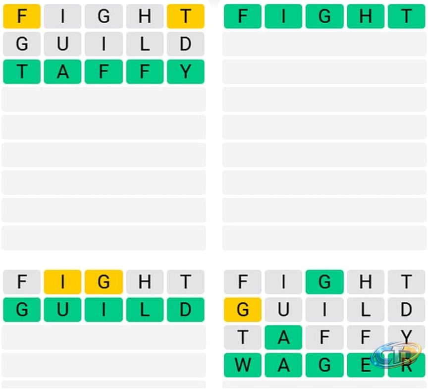 Quordle Today Hints, Answers for July 27 Puzzle #1280