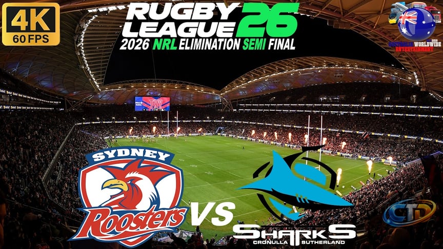 Sydney Roosters Vs Cronulla Sharks Elimination Semi Final - 20/9/26 Rugby  League 26 #nrl