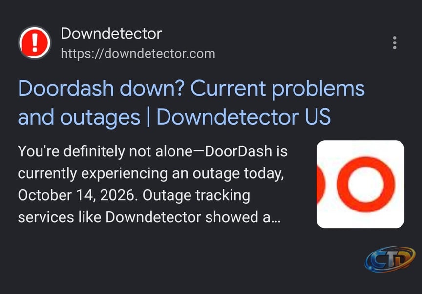 Doordash Down was Down : r/DoorDashDrivers
