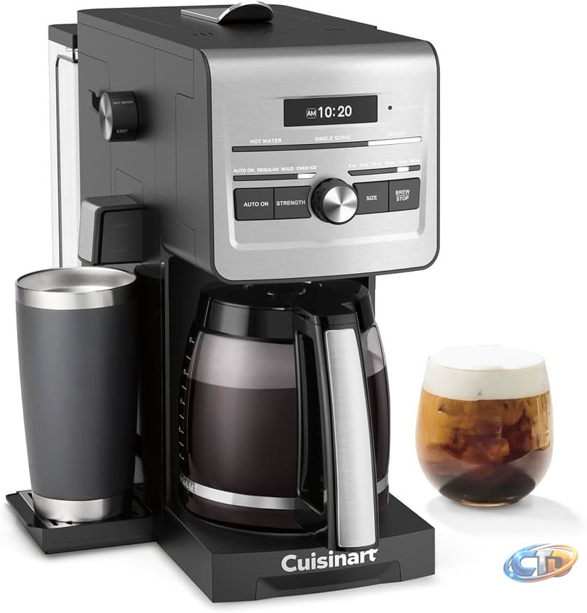 Cuisinart 3-in-1 Coffee Maker, 12 Cup Programmable, Hot & Iced, Stainless :  Amazon.ca: Home