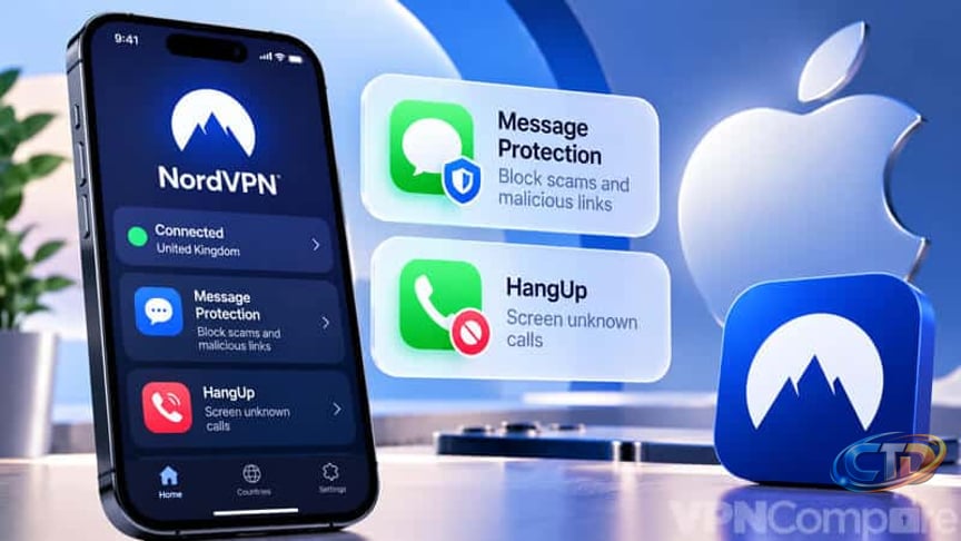 NordVPN Brings Message Protection and HangUp Call Screening to iPhone -  VPNCompare