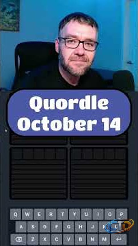 Quordle - October 14 #quordle #wordpuzzlegame #wordgames #dailygame