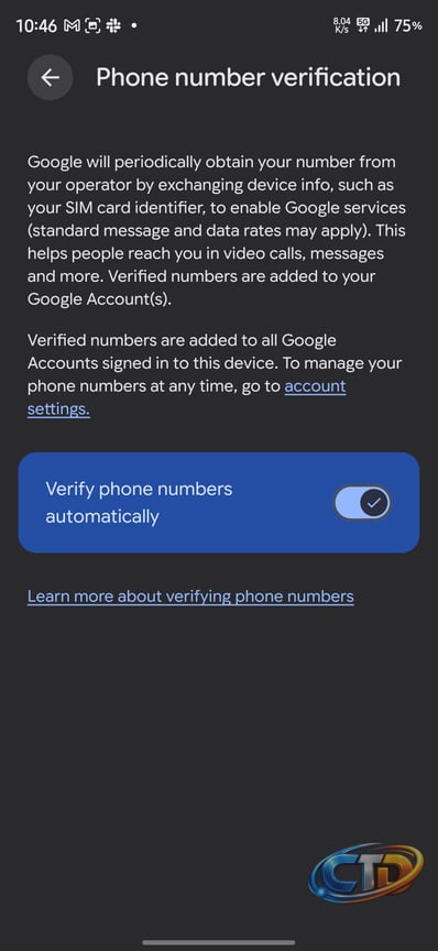 Google May Be Verifying Your Phone Number Without Asking