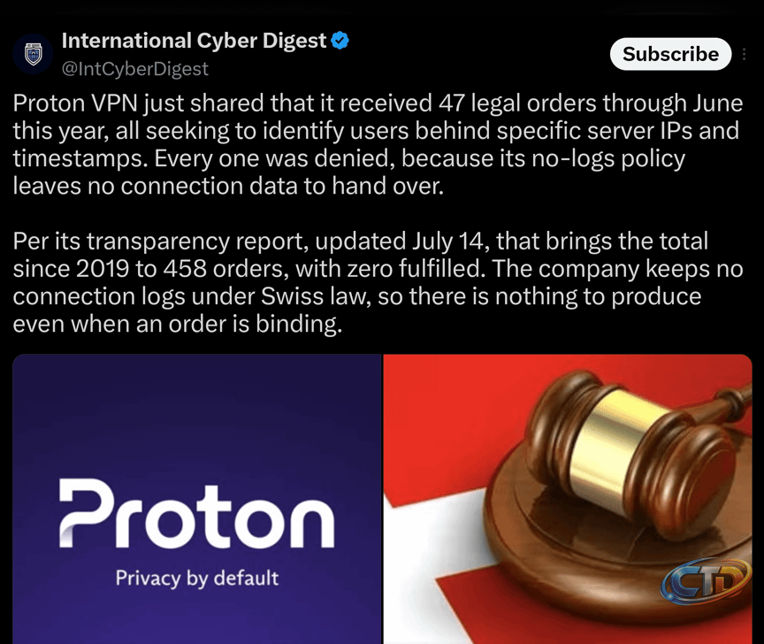 Undefeated : r/ProtonVPN