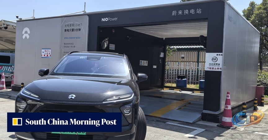 China's Nio and Geely deepen commitment to EV battery swapping tech in  stake sale | South China Morning Post