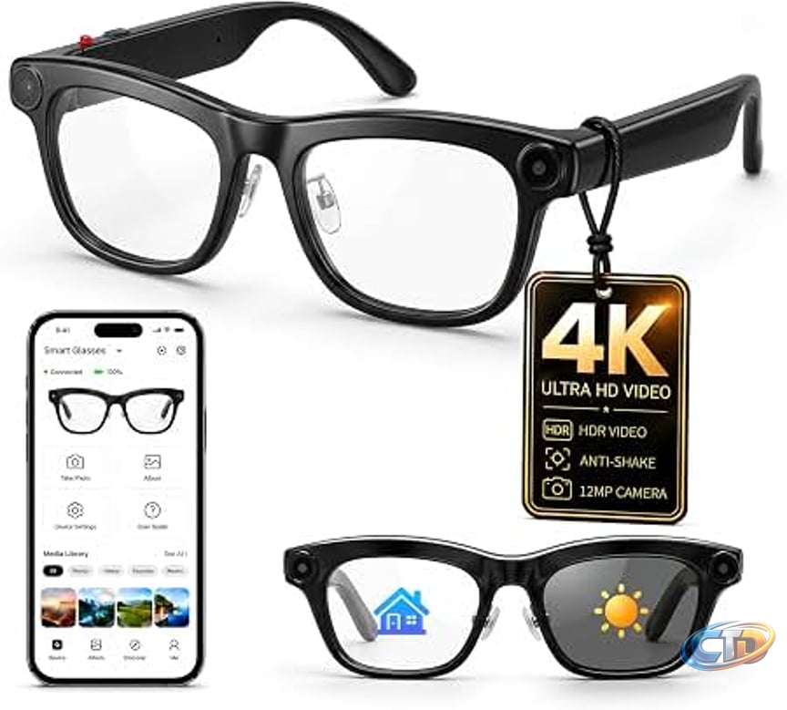 Amazon.com: Meta Ray-Ban (Gen 2) Wayfarer Smart AI Glasses, Matte Black,  Transitions®