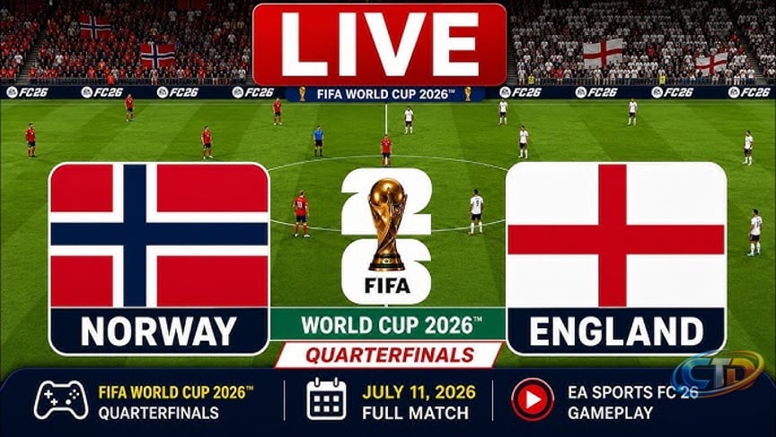 🏴 England vs Norway LIVE | Quarterfinals | July 11, 2026 | FIFA World Cup  2026 | Full Match | FC 26