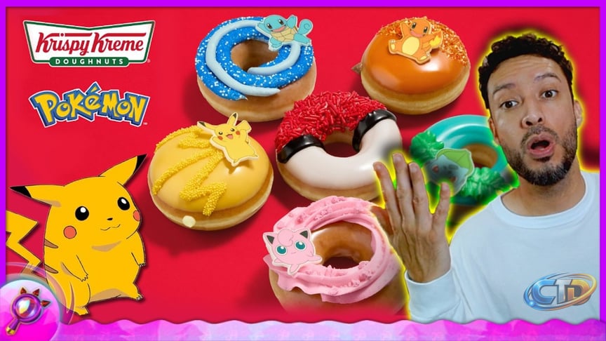 Trying Pokemon Krispy Kreme Donuts! @KrispyKremeDoughnuts