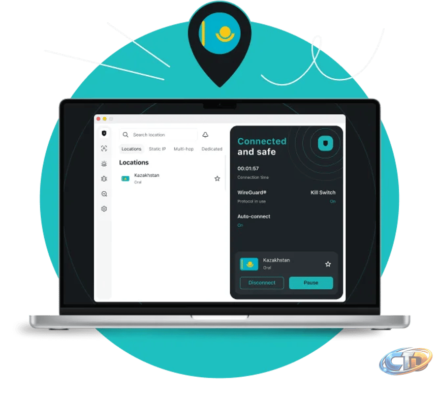 Kazakhstan VPN server for privacy & security - Surfshark