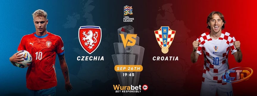 Wurabet on X: "**UEFA Nations League** 🏆 **Czechia vs Croatia** 🇨🇿 🇭🇷  A fiery battle unfolds in Prague as Czechia host the Croatian midfield  maestros—expect high-octane tempo, fierce tackles, and edge-of-your-seat  action