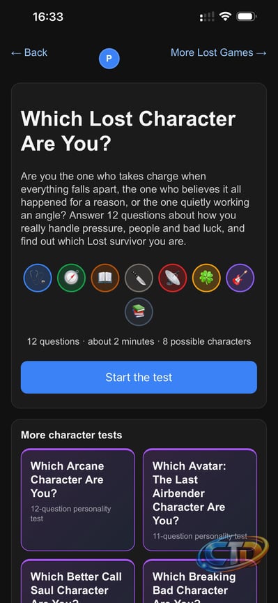 Which Lost Character are you? 12 questions 8 characters : r/lost