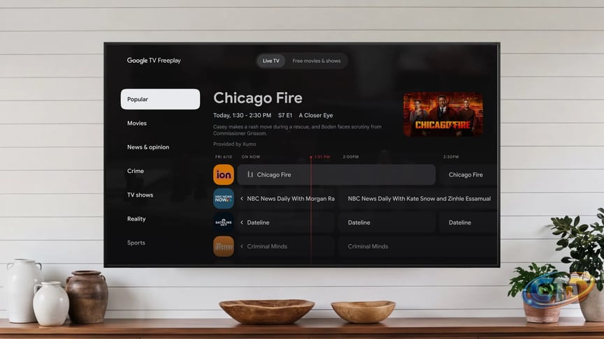 Google's free streaming service now lets you pick shows and movies to watch  | The Verge