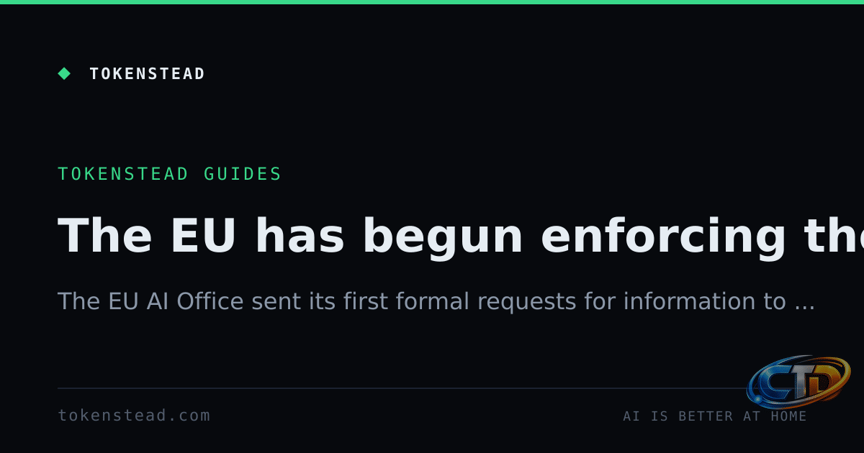 EU AI Act Enforcement Begins: The AI Office Starts Asking