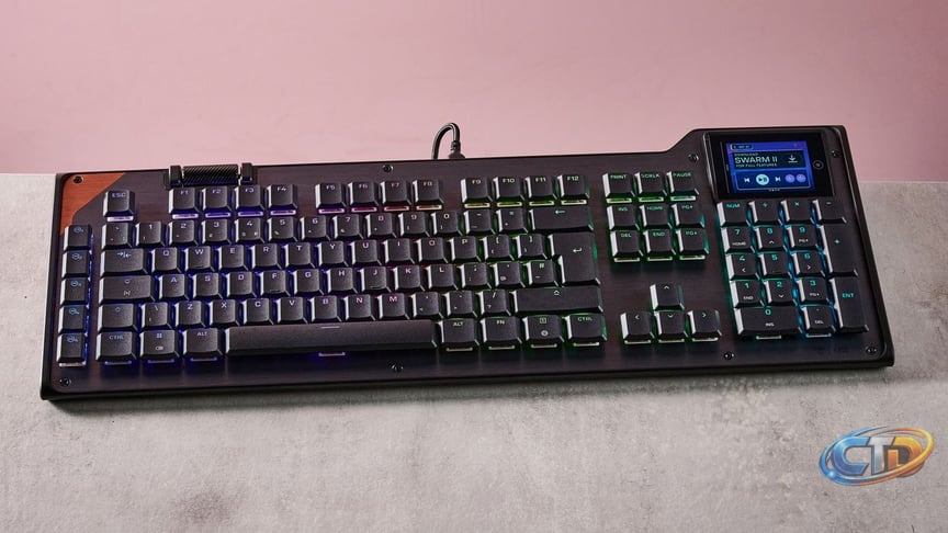 Turtle Beach Command Series KB5 Mechanical Keyboard Review: Low Profile Keys and Touchscreen Explained