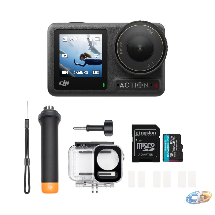 DJI Osmo Action 4 Camera Standard Combo with DJI Diving Accessory Kit