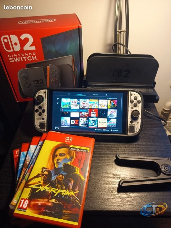 Nintendo Switch 2 + 5 Jeux + Dbrand Killswitch 2 - Consoles