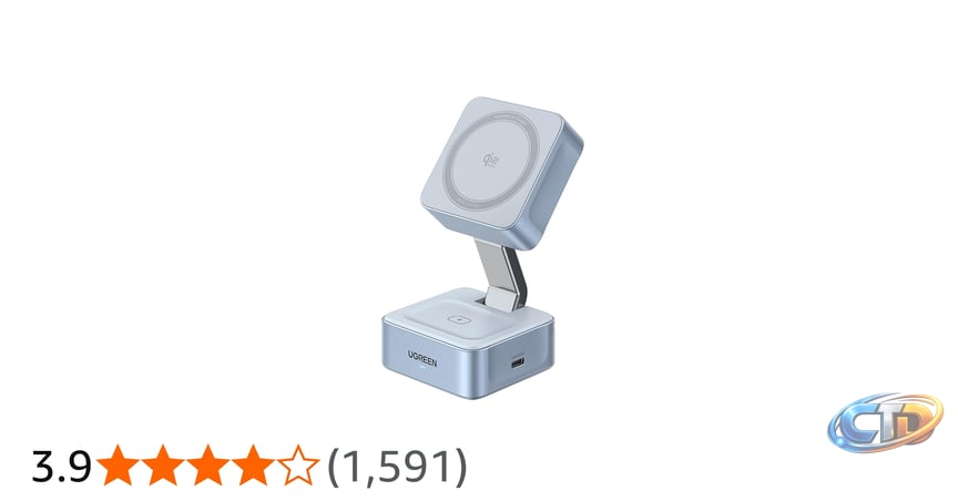UGREEN 25W MagFlow for MagSafe Charger, Qi2.2 2-in-1 Wireless Charger |  MagSafe Charger Stand Compatible for iPhone 17/16/15/14/13/12, AirPods  4/3/2/Pro : Amazon.com.au: Electronics