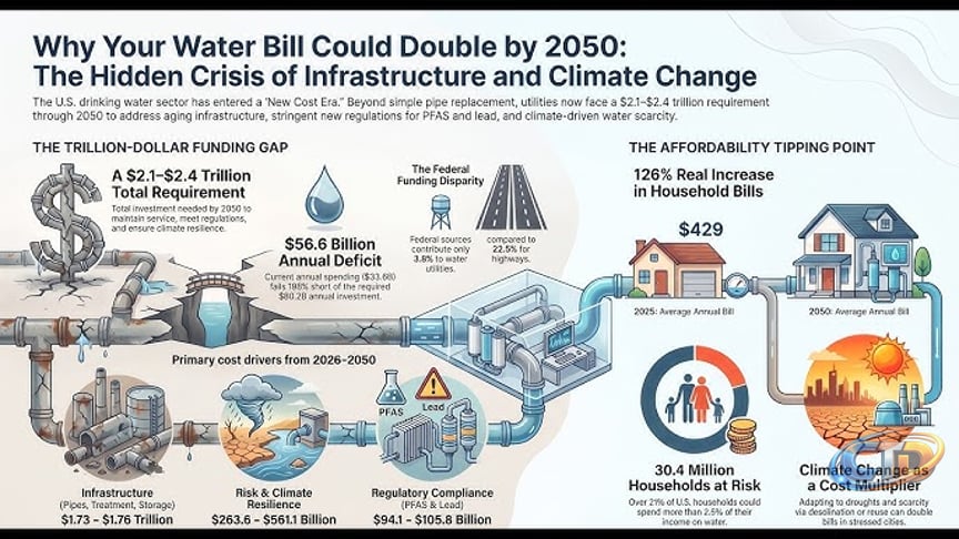 Why Your Water Bill Could Double by 2050: The Hidden Crisis of  Infrastructure and Climate Change