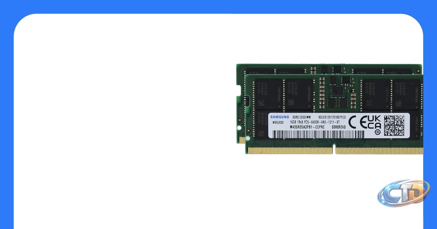 Amazon.com: Samsung 32GB (2x16GB) DDR5 6400MHz PC5-51200 CSODIMM Clocked  SODIMM 1Rx8 Single Rank CL52 1.1V 262-Pin Non ECC Unbuffered Laptop  Notebook RAM Memory M435R2GA3PB1-CCP