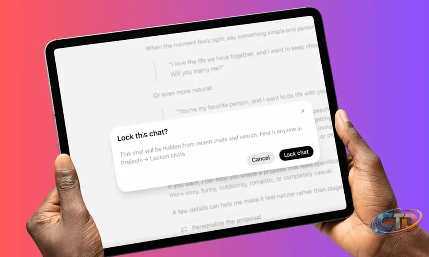 ChatGPT now has locked chats to keep your sensitive conversations hidden